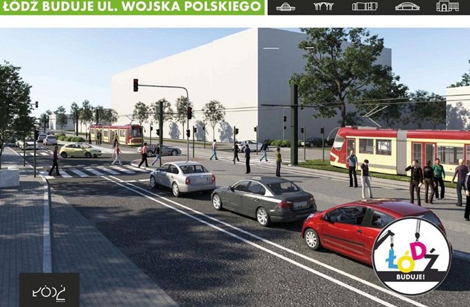 Łódź: Wojska Polskiego w podziale na dwa przetargi. Jeśli nie tunel, to tramwaje dwukierunkowe