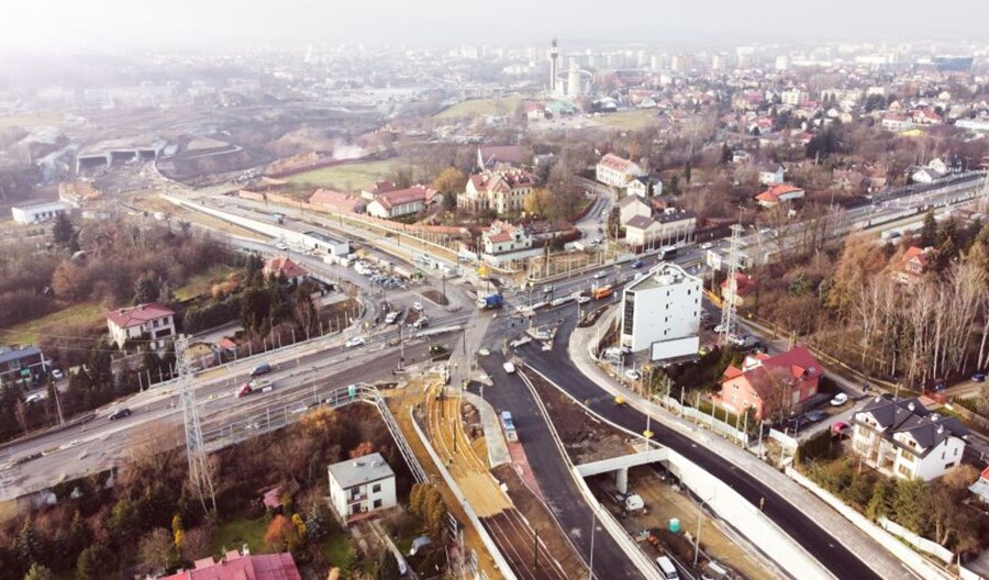 Kraków: Tramwaje na Trasie Łagiewnickiej ruszą w 2022 r. Kraków: Tramwaje na Trasie Łagiewnickiej ruszą w 2022 r.