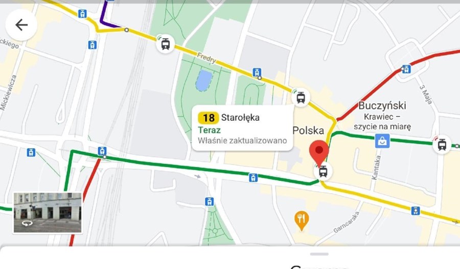 Poznańska komunikacja w czasie rzeczywistym na mapach Google’a Poznańska komunikacja w czasie rzeczywistym na mapach Google’a