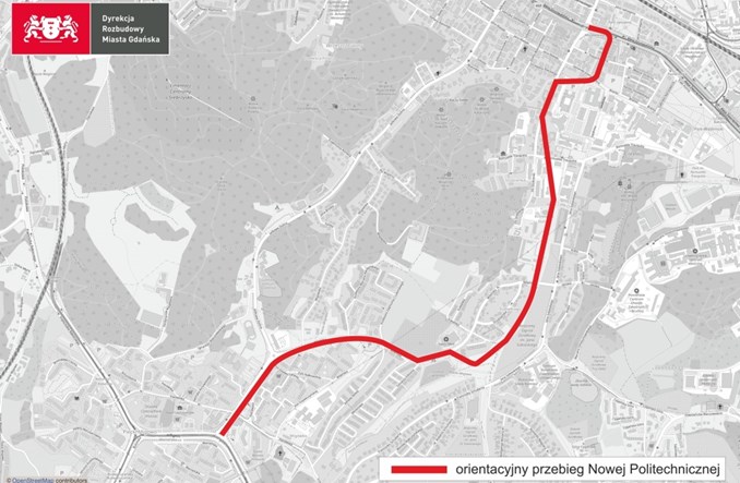 Gdańsk: Będą środki na projekt trasy tramwajowej GPW (Nowa Politechniczna)