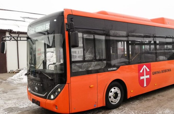 Pierwszy autobus Yutonga w Polsce. Dotarł do Bobowej