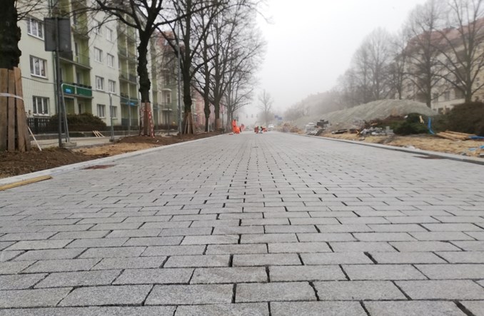 Szczecin: Postępuje przebudowa al. Jana Pawła II