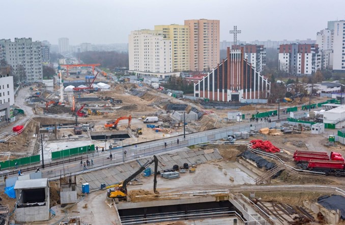 Tragiczny wypadek na budowie metra na Bródno. Jedna osoba nie żyje
