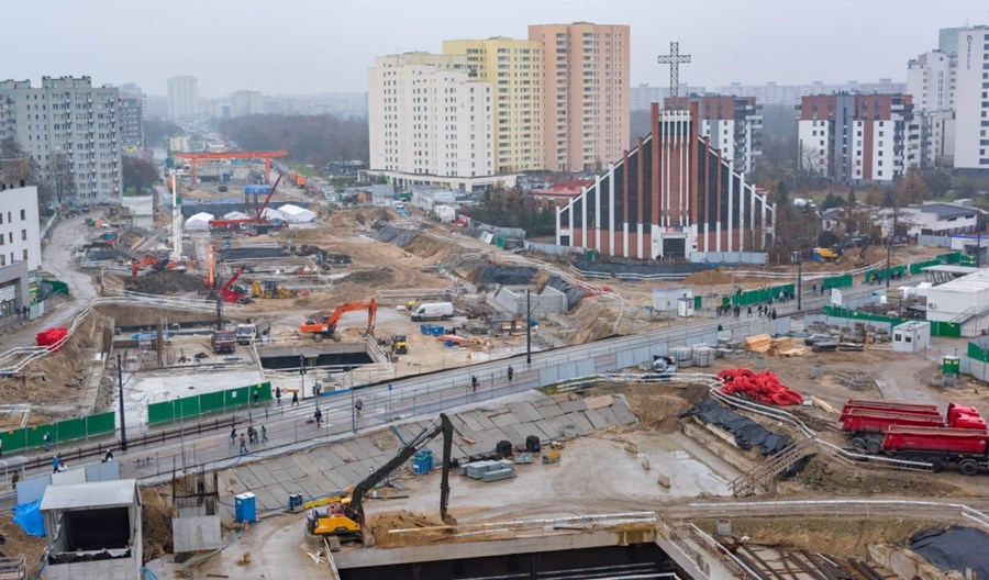 Tragiczny wypadek na budowie metra na Bródno. Jedna osoba nie żyje Tragiczny wypadek na budowie metra na Bródno. Jedna osoba nie żyje