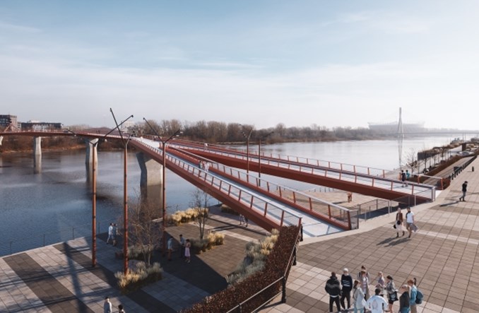 Warszawa z umową na kładkę pieszo-rowerową przez Wisłę
