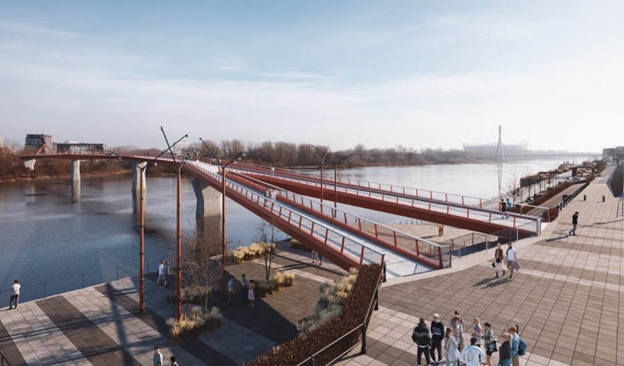Warszawa z umową na kładkę pieszo-rowerową przez Wisłę Warszawa z umową na kładkę pieszo-rowerową przez Wisłę
