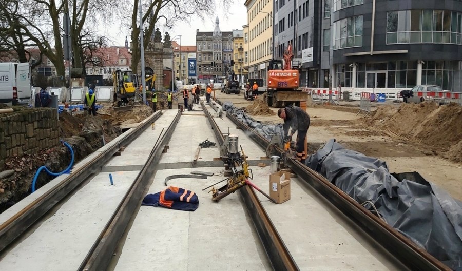 Szczecin: Duże tempo prac przy torowej rewolucji w centrum i na Niebuszewie Szczecin: Duże tempo prac przy torowej rewolucji w centrum i na Niebuszewie