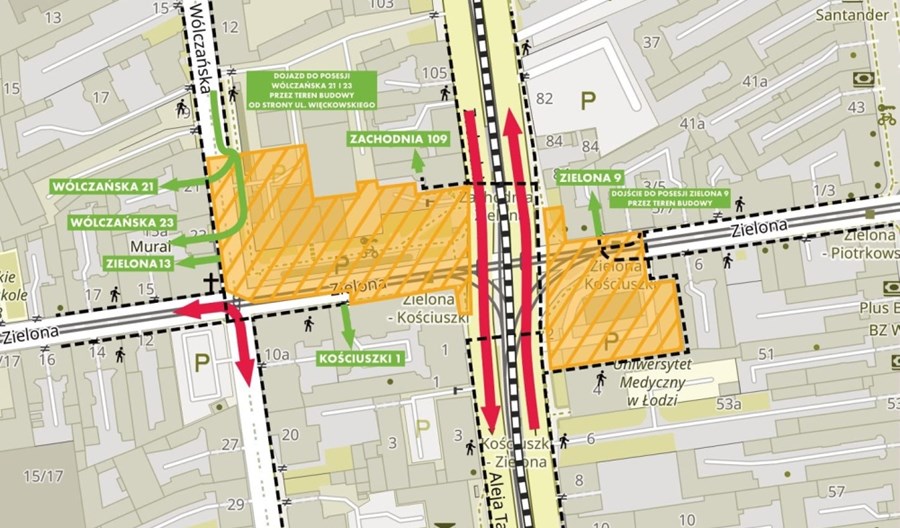 Łódź: Kolejne odcinki bez tramwajów. Budowa przystanku Łódź-Śródmieście i inne utrudnienia Łódź: Kolejne odcinki bez tramwajów. Budowa przystanku Łódź-Śródmieście i inne utrudnienia