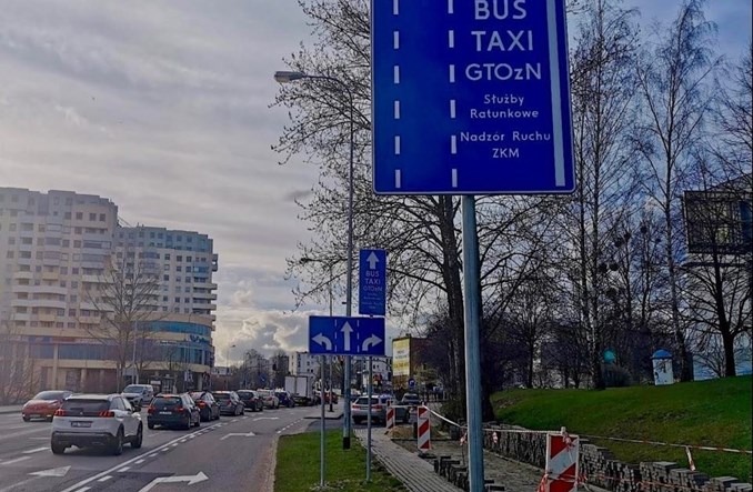 Gdynia: Przedłużony buspas na Małokackiej