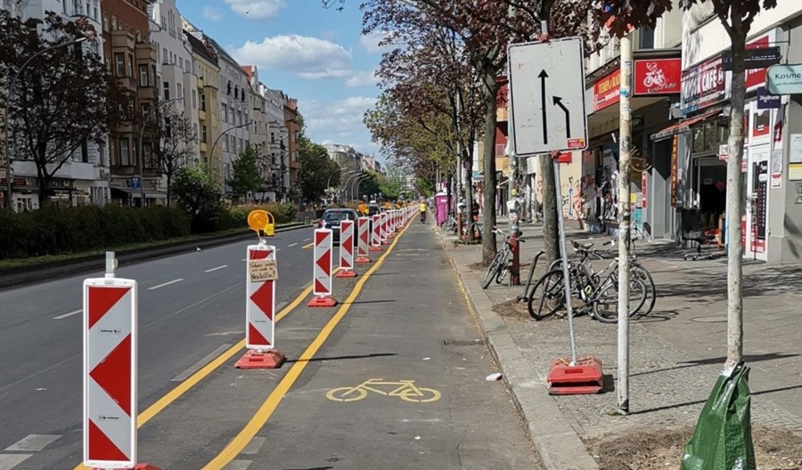 ECF: Tymczasowe pasy rowerowe przyciągają rowerzystów ECF: Tymczasowe pasy rowerowe przyciągają rowerzystów