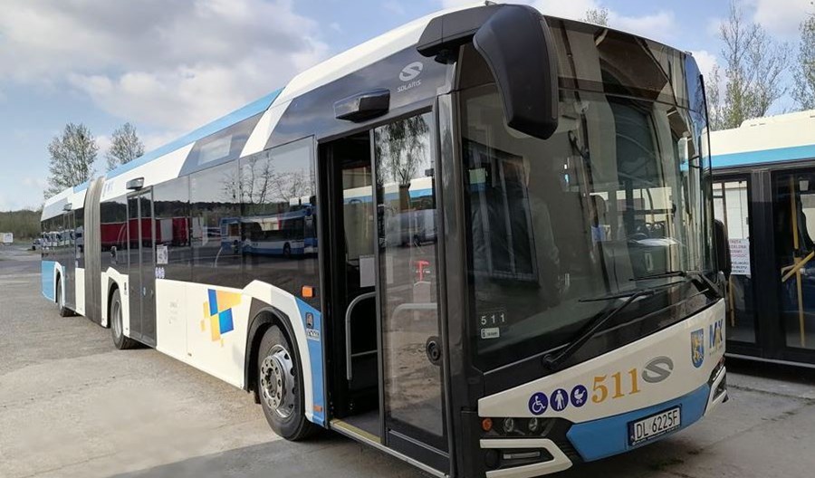 MPK Legnica z używanymi Solarisami IV generacji MPK Legnica z używanymi Solarisami IV generacji