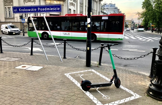 Lublin: Liczba wyznaczonych parkingów dla e-hulajnóg wzrośnie do 100
