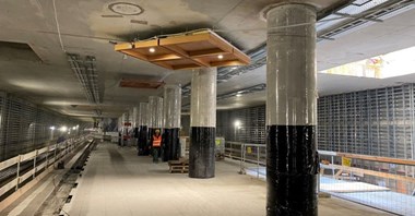 Metro na Bemowo: Próbne elementy wystroju na stacjach