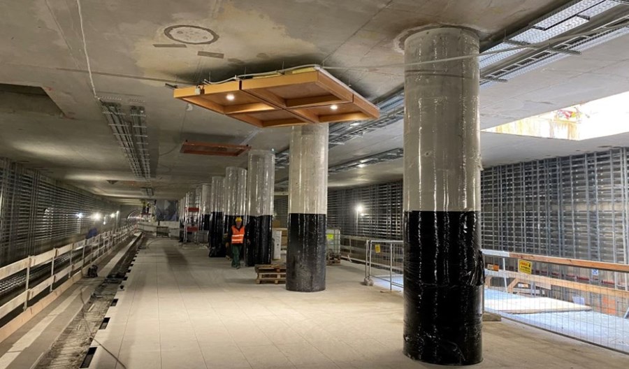Metro na Bemowo: Próbne elementy wystroju na stacjach Metro na Bemowo: Próbne elementy wystroju na stacjach