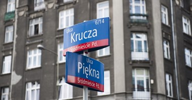 Nowe Centrum Warszawy: ul. Krucza z pasażem po środku jak La Rambla