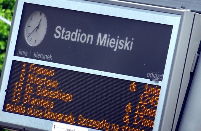 Poznań. Informacje o utrudnieniach na tablicach SIP