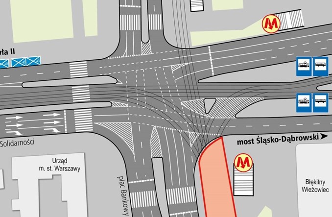 Warszawa: Drugi etap remontu rozjazdów na pl. Bankowym. Bez tramwajów w ciągu Marszałkowskiej