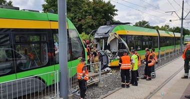 Zderzenie tramwajów w Poznaniu. Są ranni