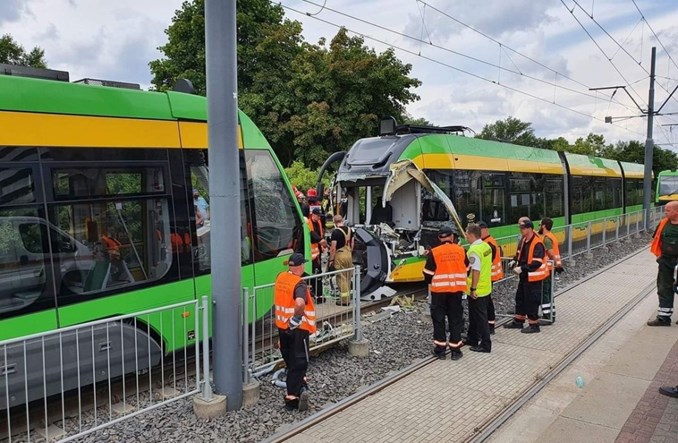 Zderzenie tramwajów w Poznaniu. Są ranni