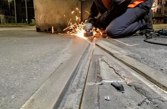 Kolejne napawania szyn tramwajowych w Szczecinie