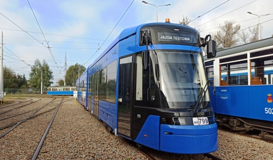 Stadler testuje w Krakowie innowacyjne wózki tramwajowe Stadler testuje w Krakowie innowacyjne wózki tramwajowe