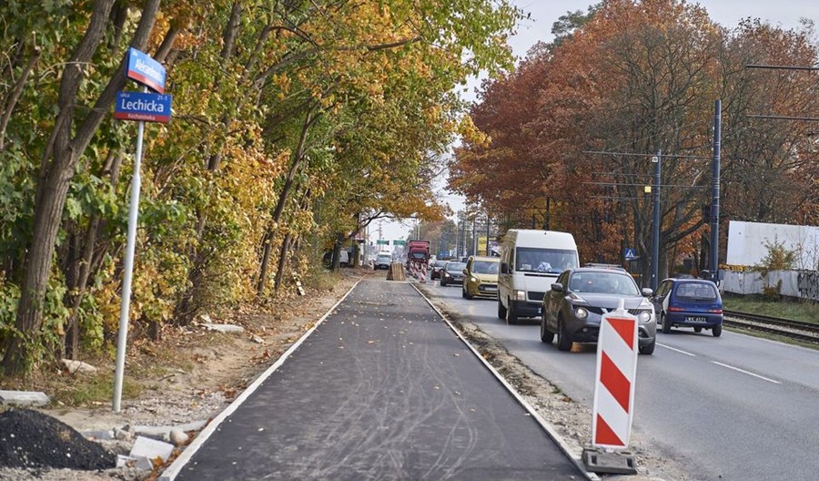 Łódź: Nowy ciąg pieszo-rowerowy na przedmieściu Łódź: Nowy ciąg pieszo-rowerowy na przedmieściu