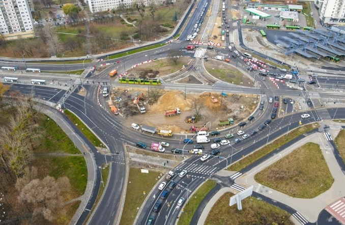 Poznań. Przebudowa ronda Rataje na ostatniej prostej