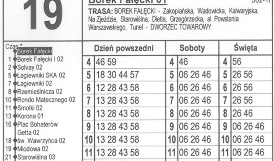 Kraków zmienia formę rozkładów Kraków zmienia formę rozkładów