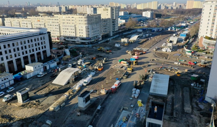 Warszawa: Porządki po budowie II linii metra na Targówku Warszawa: Porządki po budowie II linii metra na Targówku