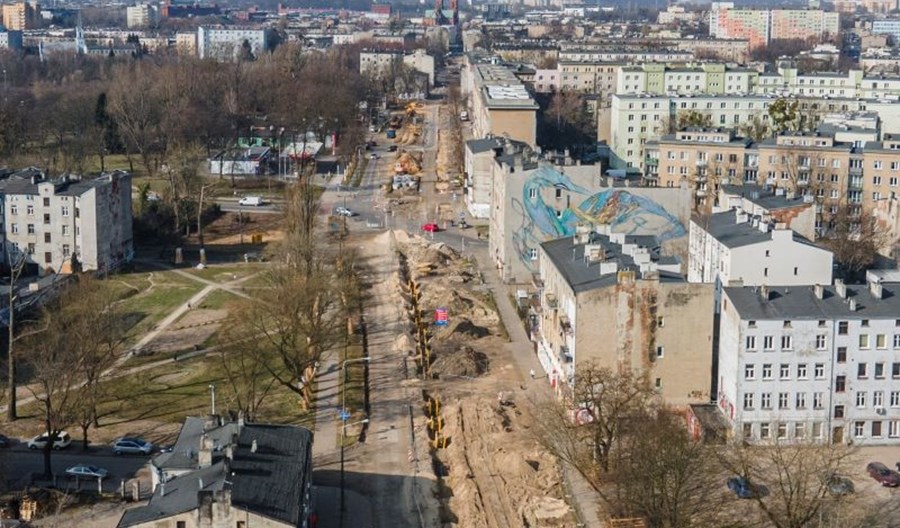 Łódź: Prace na Wojska Polskiego zgodnie z planem Łódź: Prace na Wojska Polskiego zgodnie z planem