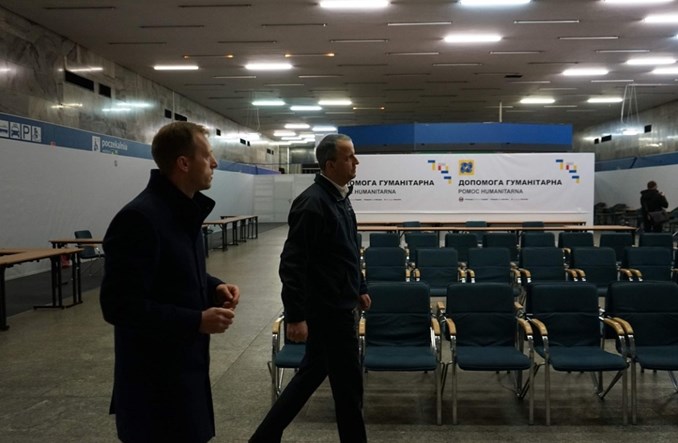 Stary dworzec w Poznaniu oficjalnie otwarty dla ofiar wojny w Ukrainie