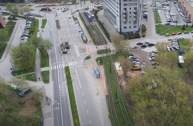 Kraków: Budowa torowiska do Górki Narodowej. Tramwaje na krótszej trasie
