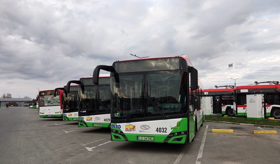 Po ulicach Lublina kursują już 32 elektrobusy od Solarisa