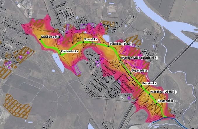 Wrocław: Tramwaj na Maślice za drogi
