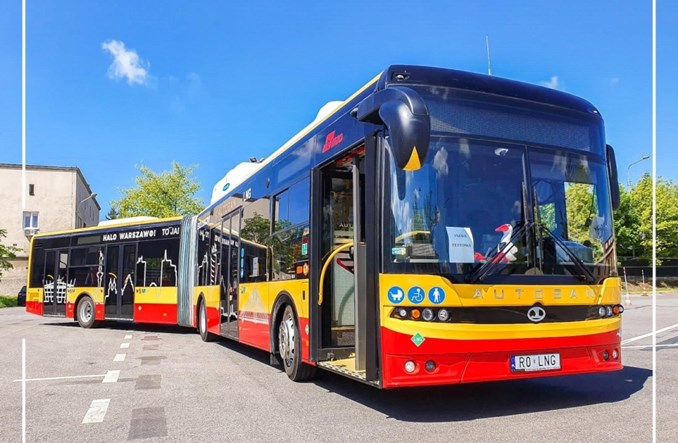 Warszawa: Pierwszy Autosan na LNG przyjechał na testy