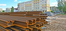 Tramwajowe postępy w Olsztynie. Na placu budowy pierwsze szyny
