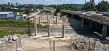 Łódź: Pierwsza nitka wiaduktu nabiera kształtów