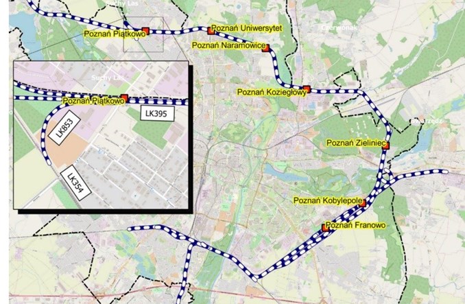Poznań szuka projektanta węzłów przesiadkowych przy kolejowym ringu