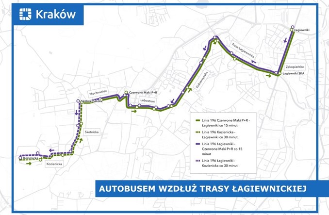 Kraków. Autobusem wzdłuż Trasy Łagiewnickiej