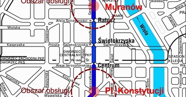 Metro: Jest wariant dobudowy stacji na I linii bez większych utrudnień