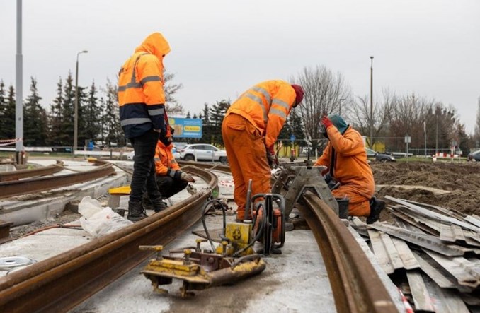 Kolejny raport z budowy tramwaju do os. Jar