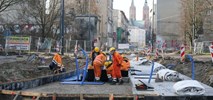 Łódź: Wojska Polskiego – mimo zimy przebudowa trwa
