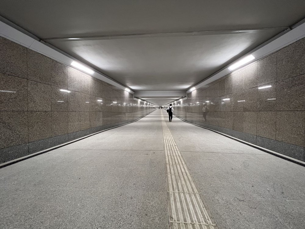 Nowy tunel, w kierunku ulicy Składowej