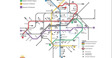 Warszawa z planem komunikacji do 2050 r. Nowe linie metra i tramwajowe