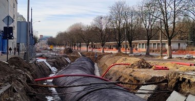 Łódź: Północna – kanał gotowy, widać zarys torowiska