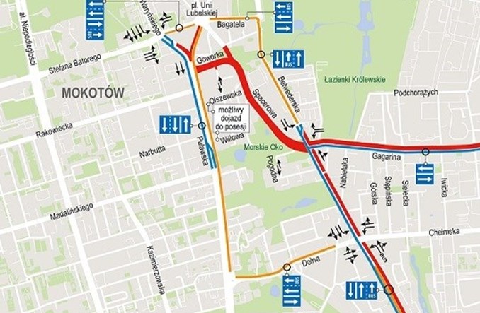 Warszawa: Tramwaj do Wilanowa. Po majówce zamknięta Spacerowa