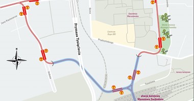 Warszawa: Tramwaj przez środek Odolan, a nie na Ordona