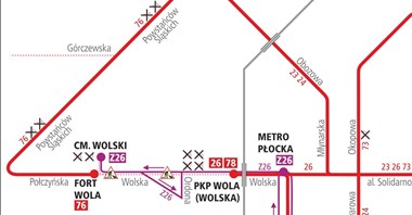 Warszawa: Bez tramwajów na Wolskiej. Od 5 sierpnia do końca roku