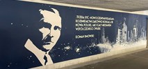PLK odsłoniły mural ku czci Dmowskiego w tunelu na Warszawie Wschodniej