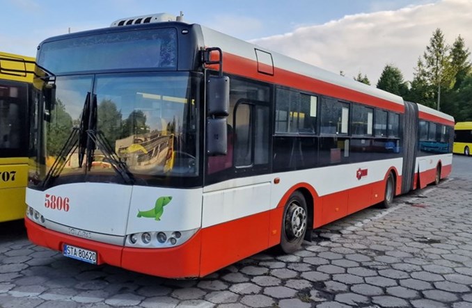 Przegubowy Solaris przerobiony na pojazd szkoleniowy